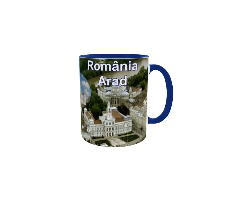 Arad romania, cana ceramica, 330ml, model 3v