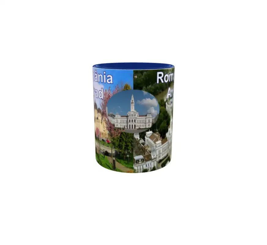 Arad romania, cana ceramica, 330ml, model 3v