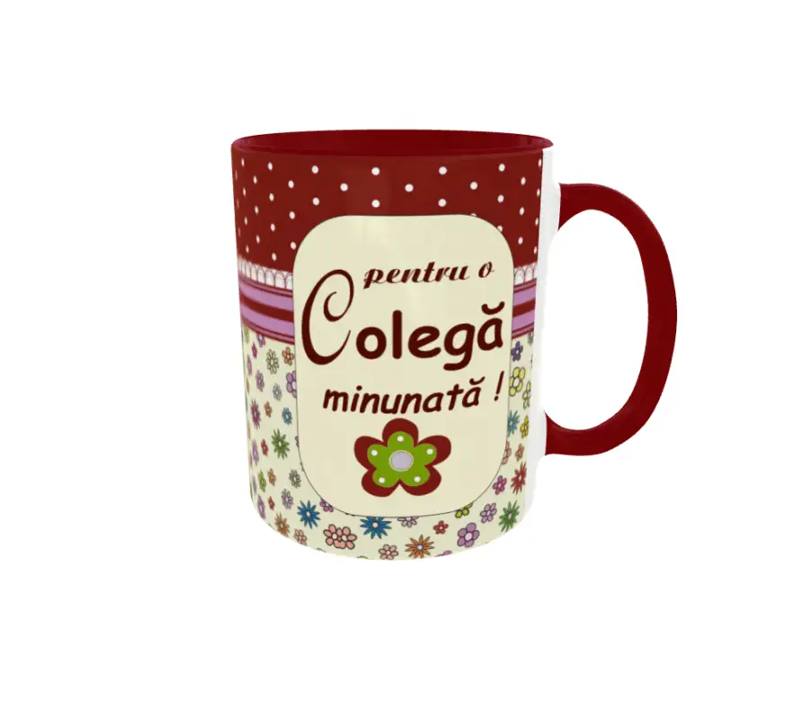 Pentru o colega minunata, cana ceramica, 330ml, cgs1051