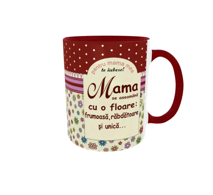 Pentru mama mea te iubesc, cana ceramica, 330ml, cgs1054