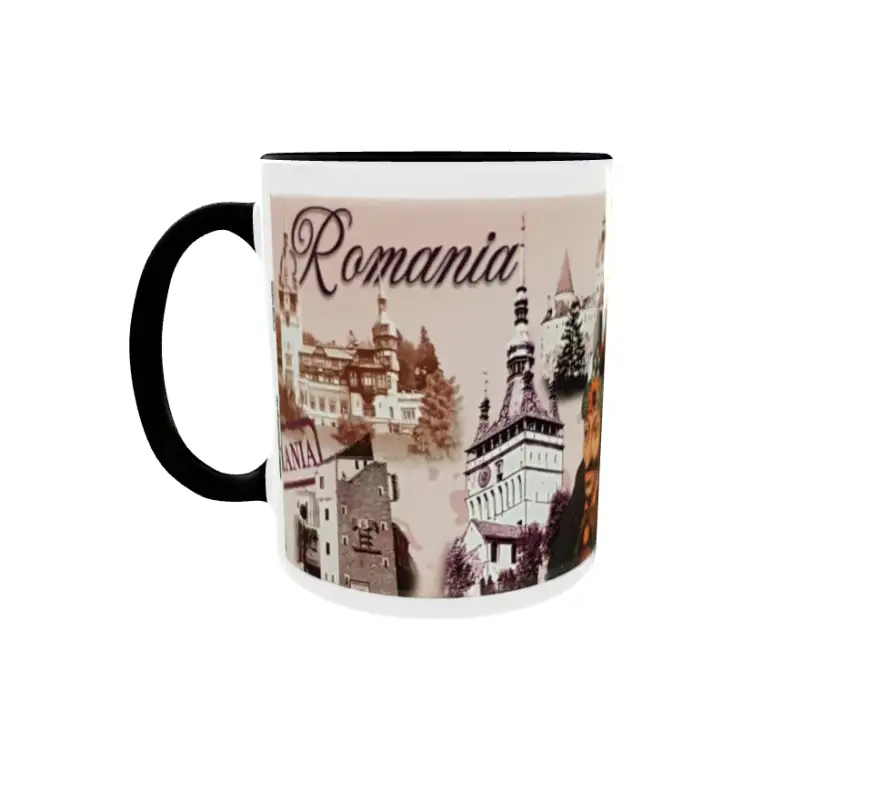 Castelul bran, cana ceramica, 330ml, cgs1055
