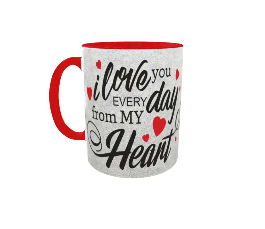 I love you every dau from my heart, cana ceramica, 330ml, cgs1165
