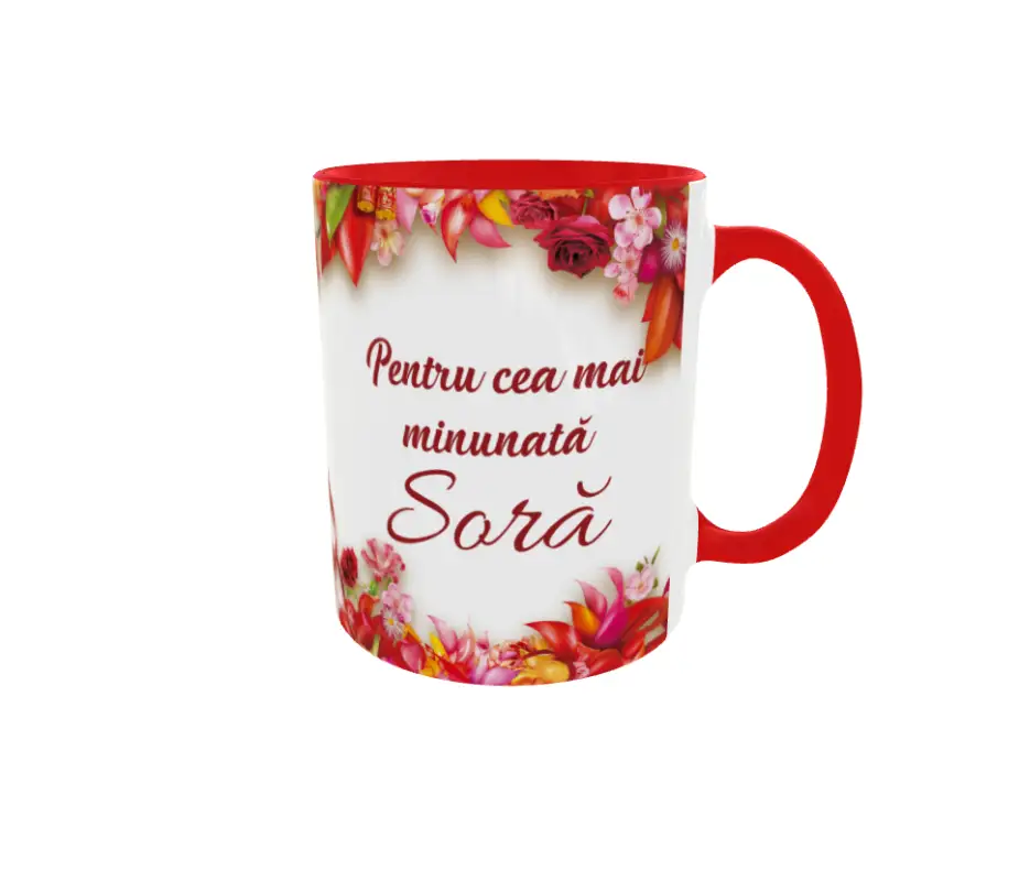 Pentru cea mai minunata sora, cana ceramica, 330ml, cgs1184v