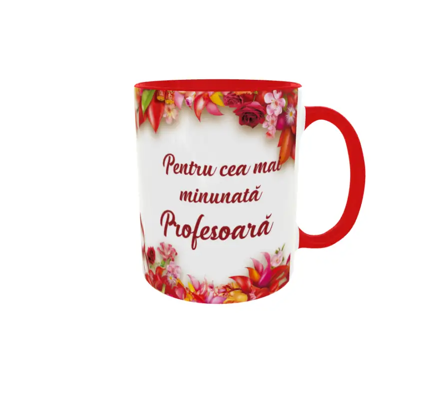 Pentru cea mai minunata profesoara, cana ceramica, 330ml, cgs1193v