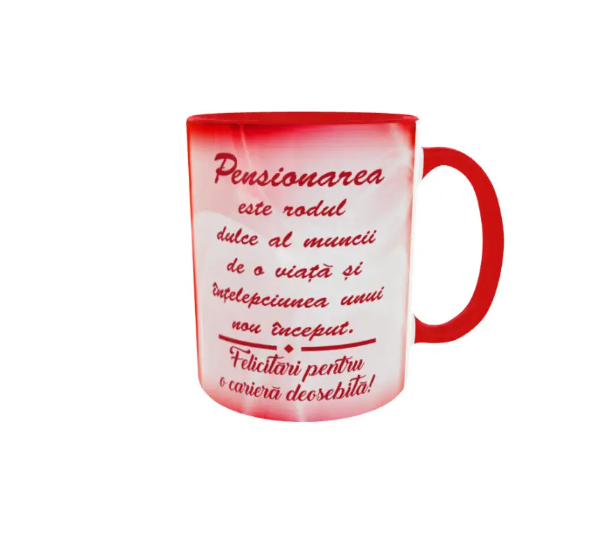 Pensionarea este rodul, cana ceramica, 330ml, cgs1212bv