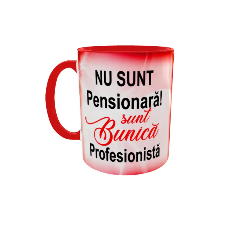 Nu sunt pensionara sunt bunica profesionista, cana ceramica, 330ml, cgs1246b