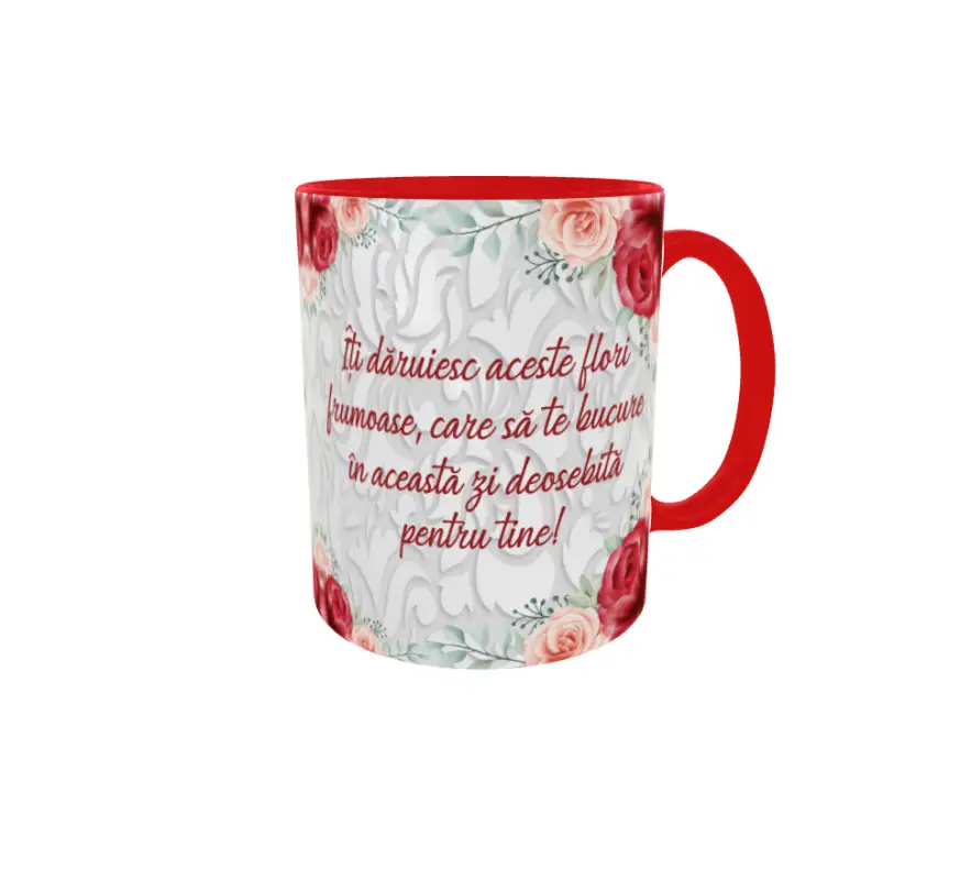 Iti daruiesc aceste flori, cana ceramica, 330ml, cgs1298v