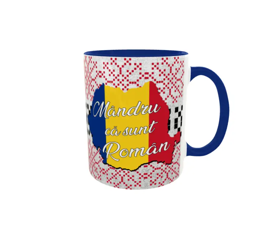 Mandru ca sunt roman, cana ceramica, 330ml,  cgs1329v