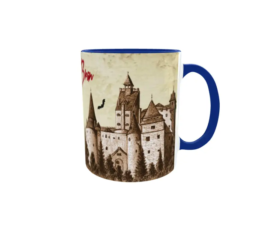 Castelul bran, cana ceramica, 330ml,  cgs1397v