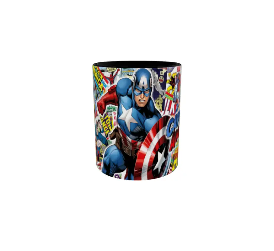 Captain america, model 1, cana din ceramica, 330mlv