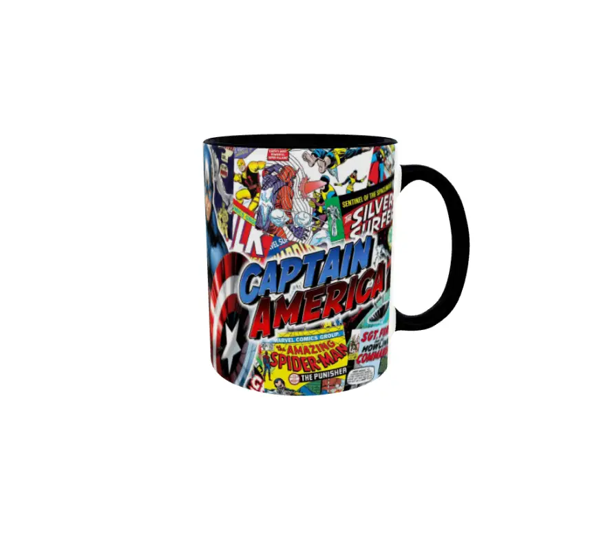 Captain america, model 1, cana din ceramica, 330mlv