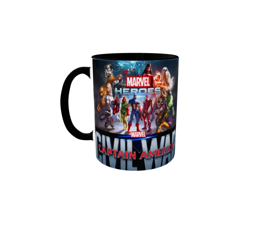 Marvel heroes, model 4, cana ceramica, 330mlv