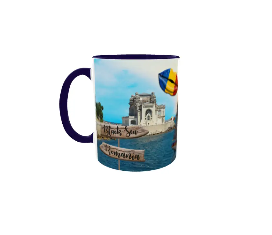 Black sea romania, model 1, cana ceramica, 330ml