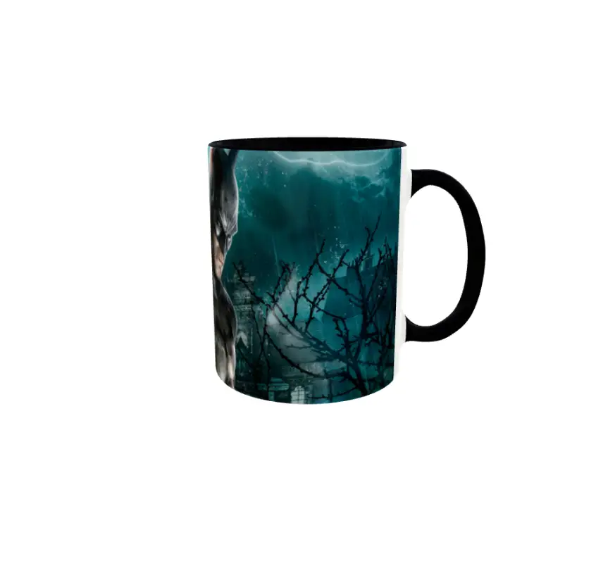 Batman rise, cana din ceramica, 330ml, model 2v