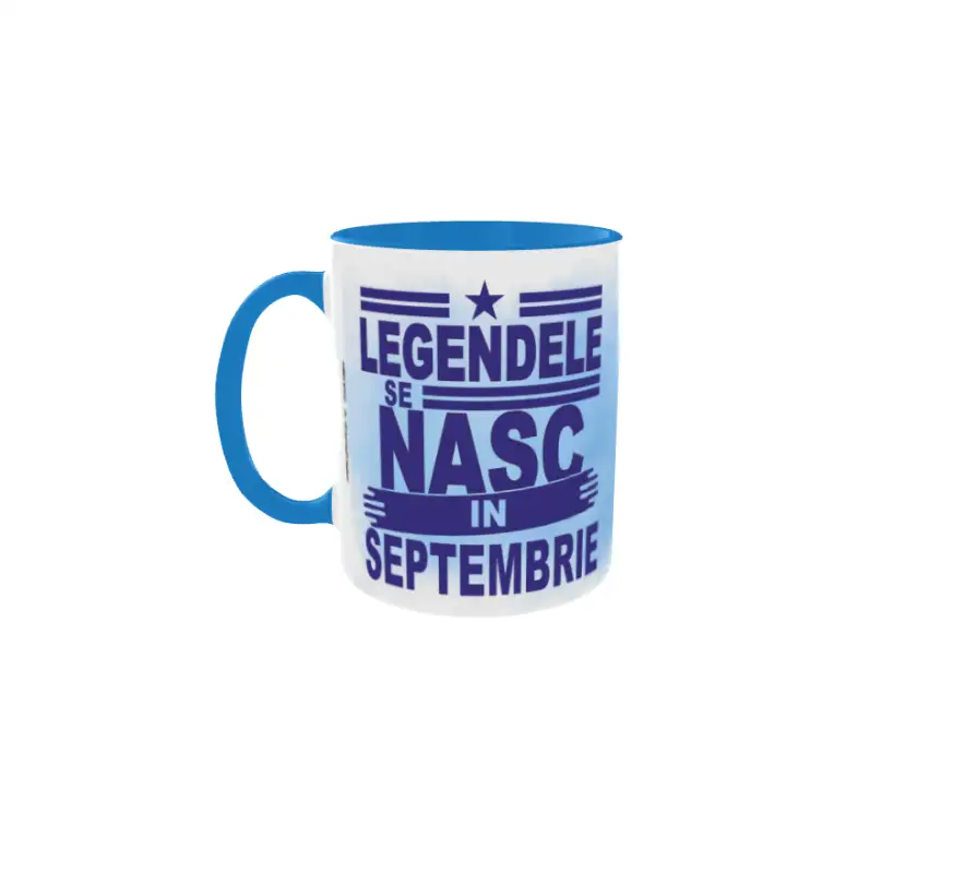 Legendele se nasc in septembrie, cana din ceramica, 330ml