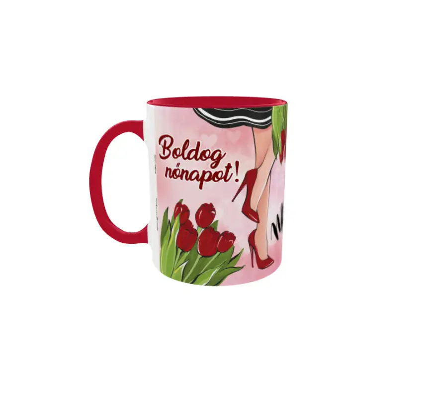 8 március boldog nőnapot, cana din ceramica, 330ml, model 1