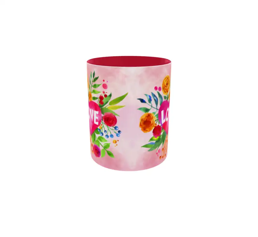 Love, cana din ceramica, 330ml, model 1v