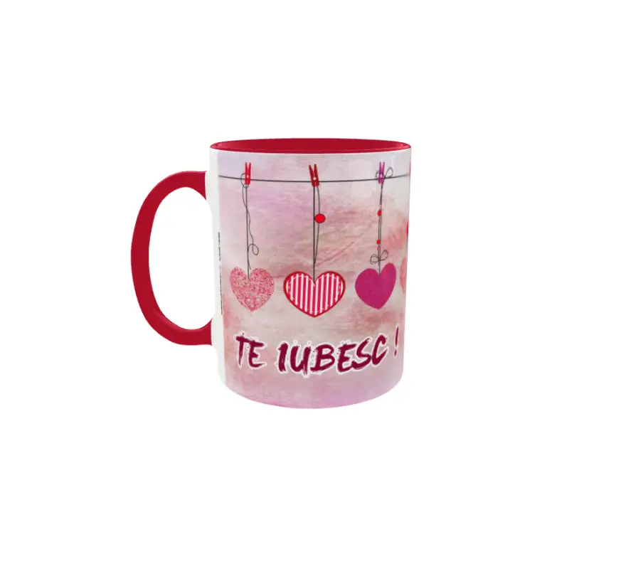 Te iubesc, cana din ceramica, 330ml, model 1