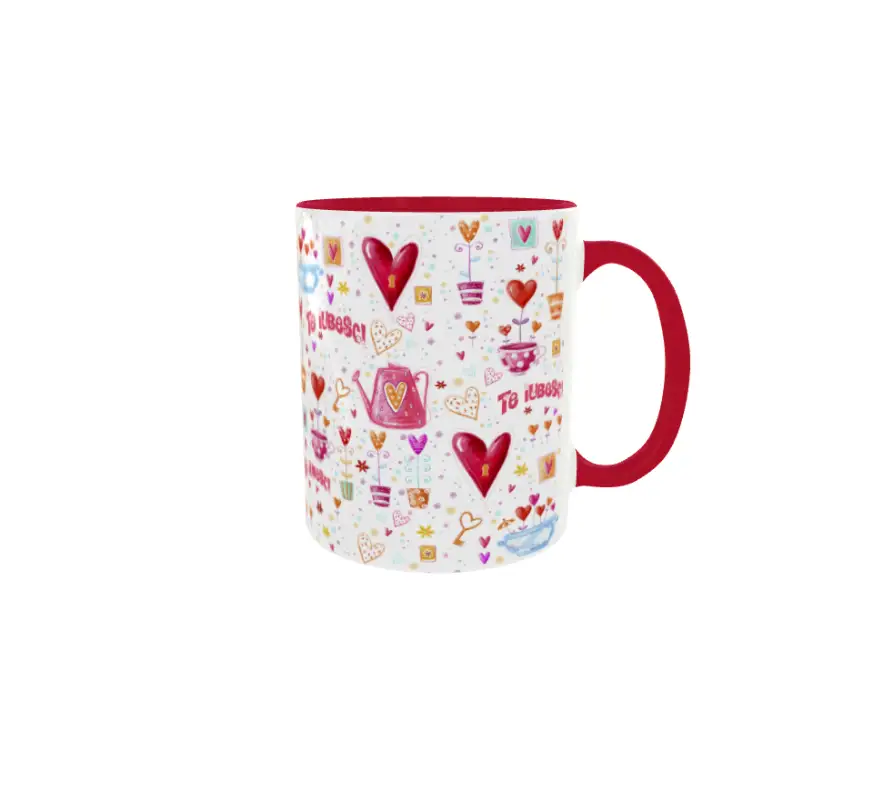 Te iubesc, cana din ceramica, 330ml, model 2v