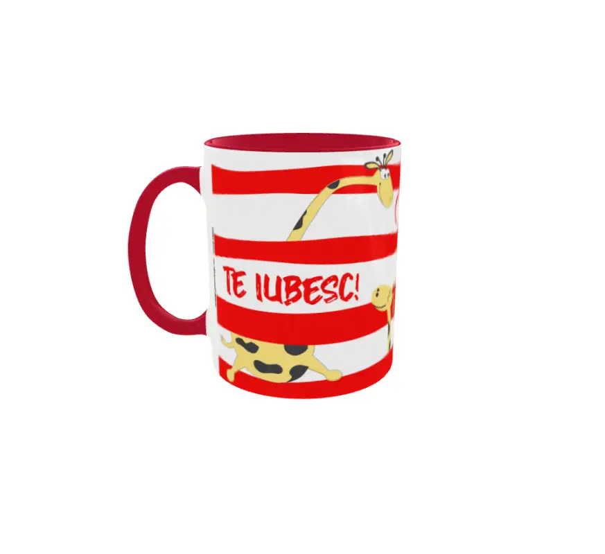 Te iubesc, cana din ceramica, 330ml, model 5