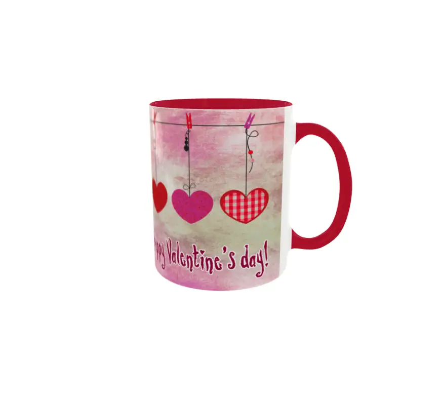 Happy valentine`s day, model 1, cana ceramica, 330mlv