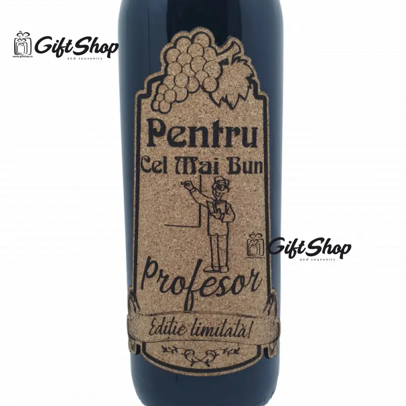 Pentru cel mai bun profesor, editie limitata, vin rosu cabernet sauvignon, demisec, 750ml, 13.5% alcoolv