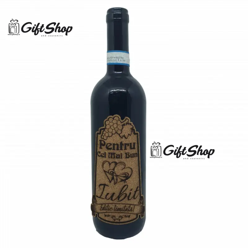Pentru cel mai bun iubit, editie limitata, vin rosu cabernet sauvignon, demisec, 750ml, 13.5% alcoolv