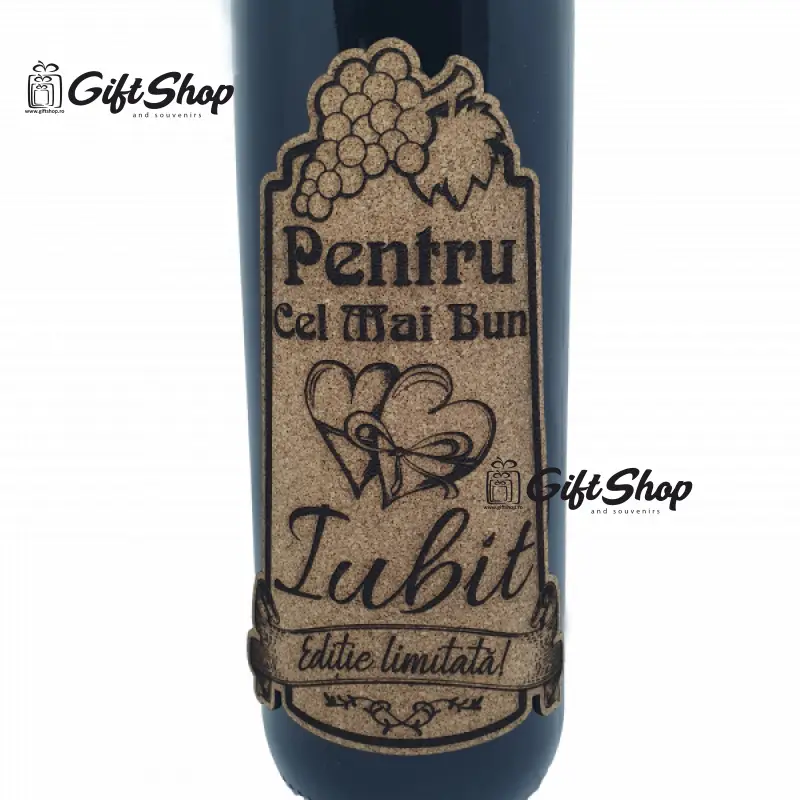 Pentru cel mai bun iubit, editie limitata, vin rosu cabernet sauvignon, demisec, 750ml, 13.5% alcool
