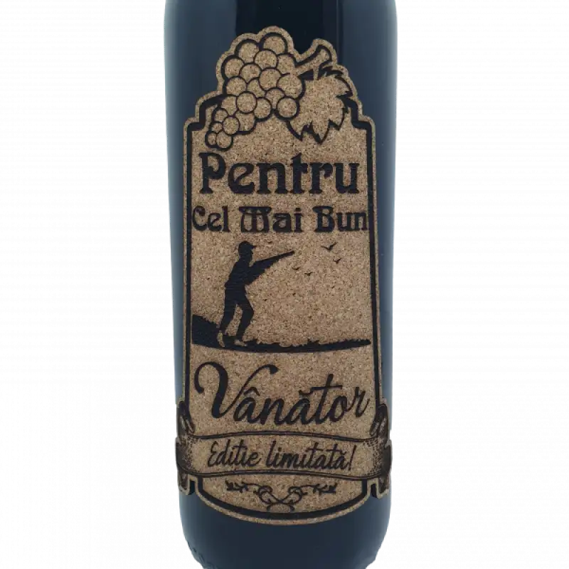 Pentru cel mai bun vanator, eticheta pluta cu mesajv