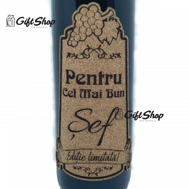 Pentru cel mai bun sef, editie limitata, vin rosu cabernet sauvignon, demisec, 750ml, 13.5% alcool