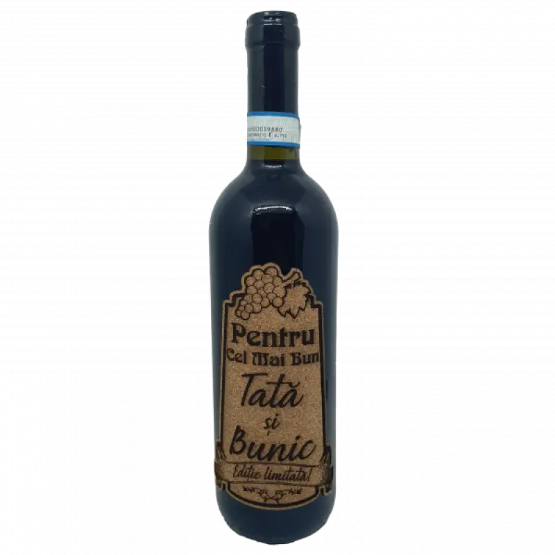 Pentru cel mai bun tata si bunic, eticheta pluta cu mesaj