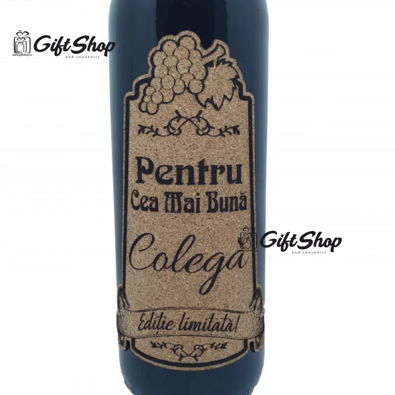 Pentru cea mai buna colega, editie limitata, vin rosu cabernet sauvignon, demisec, 750ml, 13.5% alcoolv