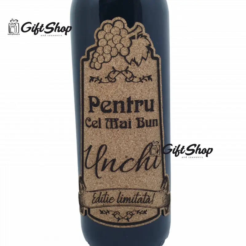 Pentru cel mai bun unchi, editie limitata, vin rosu cabernet sauvignon, demisec, 750ml, 13.5% alcool