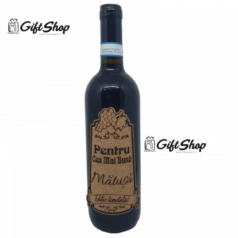 Pentru cea mai buna matusa, editie limitata, vin rosu cabernet sauvignon, demisec, 750ml, 13.5% alcoolv