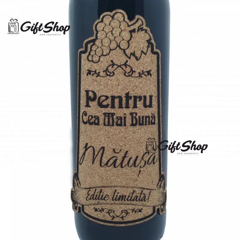 Pentru cea mai buna matusa, editie limitata, vin rosu cabernet sauvignon, demisec, 750ml, 13.5% alcoolv