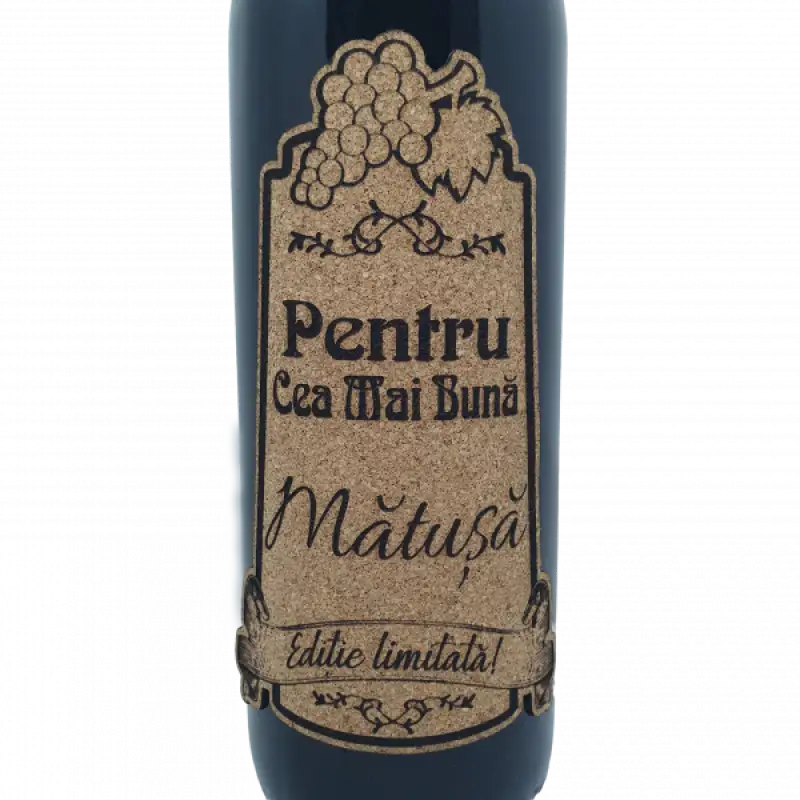 Pentru cea mai buna matusa, eticheta pluta cu mesajv