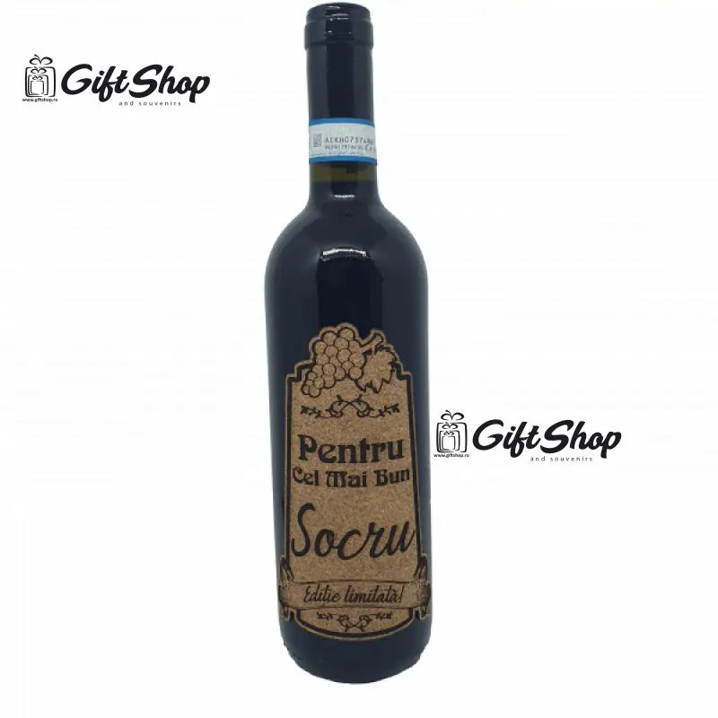 Pentru cel mai bun socru, editie limitata, vin rosu cabernet sauvignon, demisec, 750ml, 13.5% alcoolv