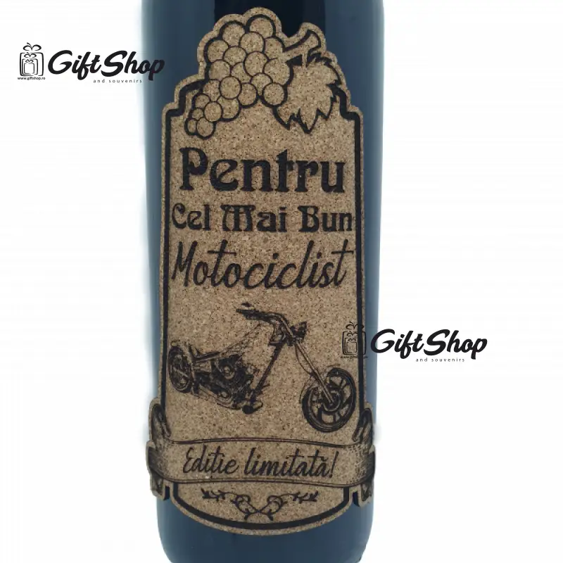 Pentru cel mai bun motociclist retro, editie limitata, vin rosu cabernet sauvignon, demisec, 750ml, 13.5% alcoolv