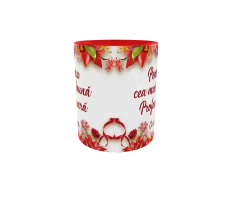 Pentru cea mai buna profesoara, cana ceramica, 330ml, cgs1120