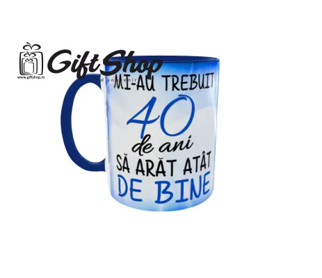 Mi-au trebuit 40 de ani sa arat atat de bine, cana ceramica, 330ml, cgs1125b