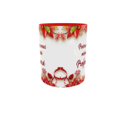 Pentru cea mai minunata profesoara, cana ceramica, 330ml, cgs1193