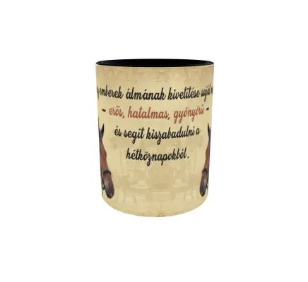 A ló az emberek álmának kivetítése..., cana ceramica, 330ml, cgs1293