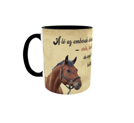 A ló az emberek álmának kivetítése..., cana ceramica, 330ml, cgs1293