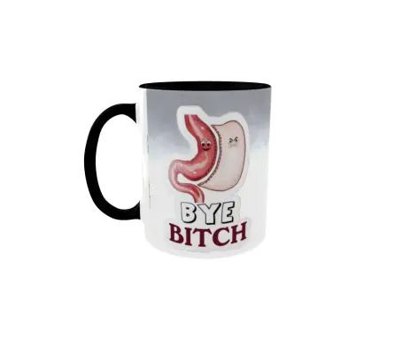 Bye bitch, cana ceramica, 330ml
