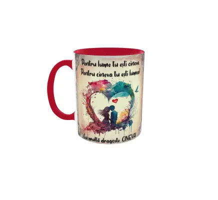 Pentru lume tu esti cineva, cana din ceramica, 330ml