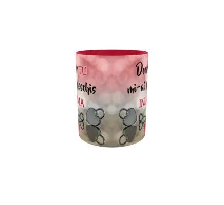 Doar tu mi-ai deschis inima te iubesc, cana din ceramica, 330ml