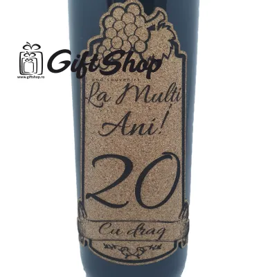 La multi ani 20 editie limitata, vin rosu cabernet sauvignon, demisec, 750ml, 13.5% alcool