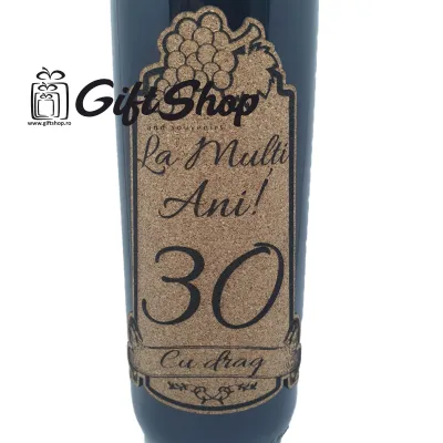 La multi ani 30 editie limitata, vin rosu cabernet sauvignon, demisec, 750ml, 13.5% alcool