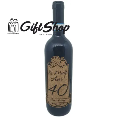 La multi ani 40 editie limitata, vin rosu cabernet sauvignon, demisec, 750ml, 13.5% alcool