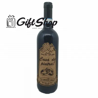 Casa de piatra la multi ani, vin rosu cabernet sauvignon, demisec, 750ml, 13.5% alcool